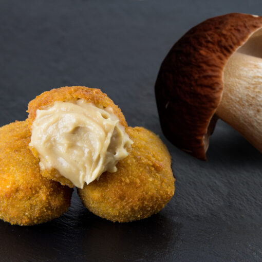 Croqueta de hongo boletus