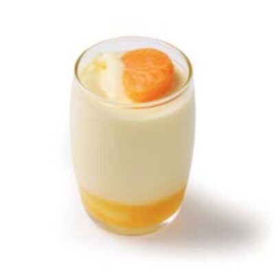Vaso de sorbete de mandarina