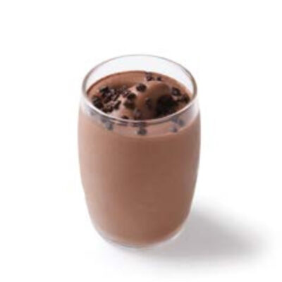 Vaso de helado de chocolate belga