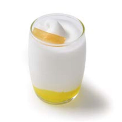 Vaso de sorbete de limón